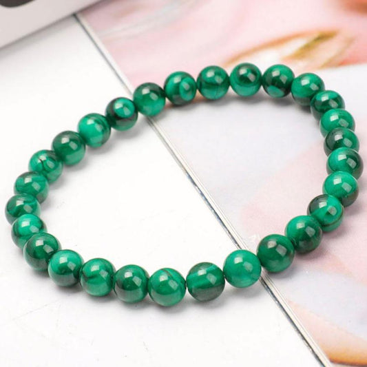 7mm Malachite Bracelet Wholesale Crystals USA