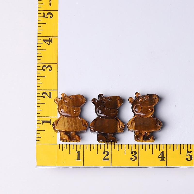 1.8" Peppa Pig Crystal Carvings Wholesale Crystals USA