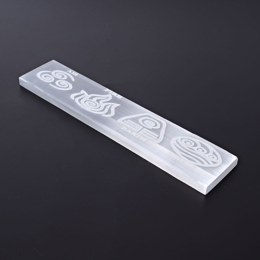 7.7" Selenite Stick with Printing Wholesale Crystals USA