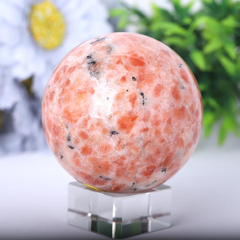 2.5"-4.5" Gold Strawberry Quartz Sphere Wholesale Crystals USA