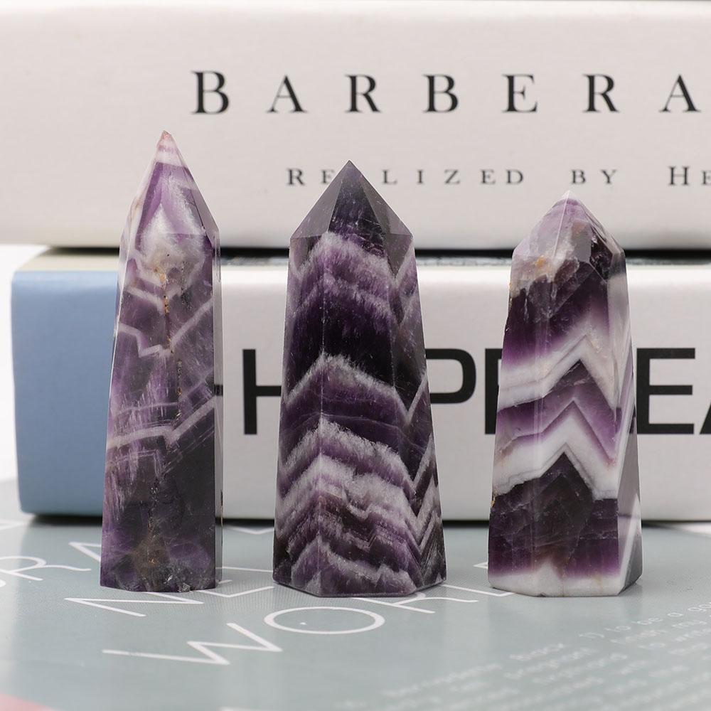 Set of 3 Dream Amethyst Points Wholesale Crystals USA