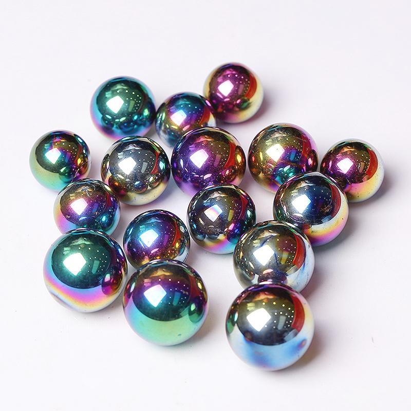 High Quality Titanium Aura Crystal Spheres Crystal Balls for Healing Wholesale Crystals USA