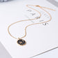Sun Moon with Citrine Decor Crystal Necklace Wholesale Crystals USA