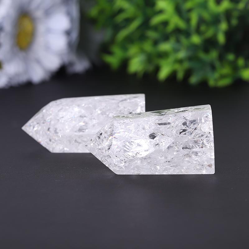 Crack Clear Quartz Point Healing Tower Wholesale Crystals USA