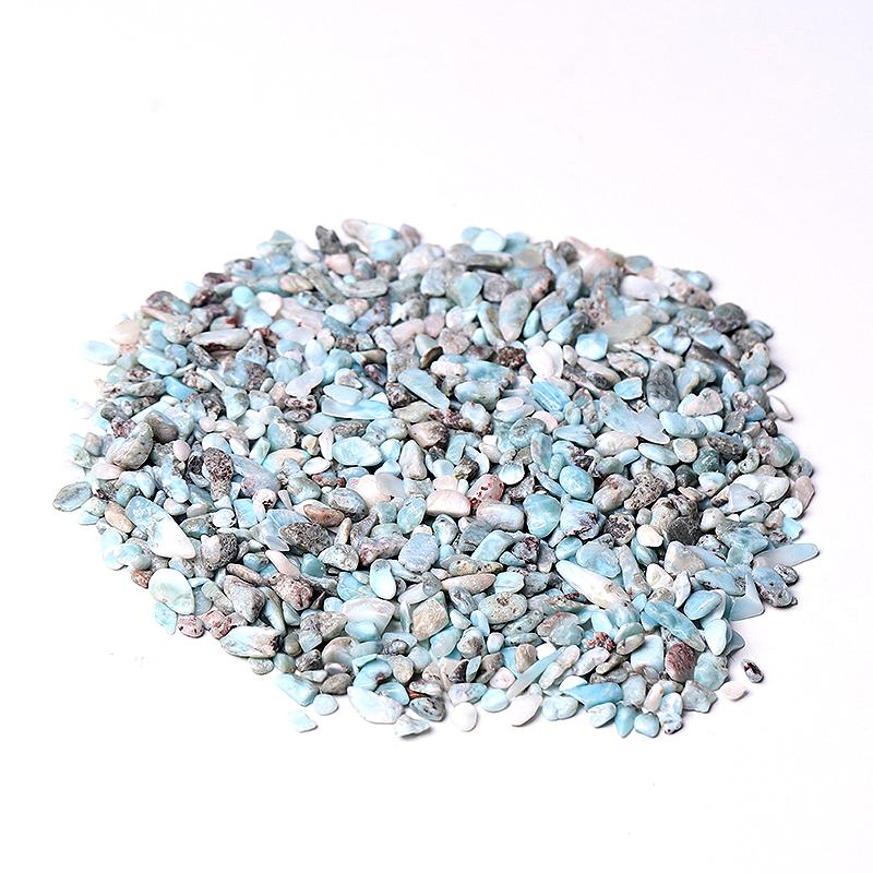 0.1kg 5-7mm Natural Larimar Chips Crystal Chips for Decoration Wholesale Crystals USA