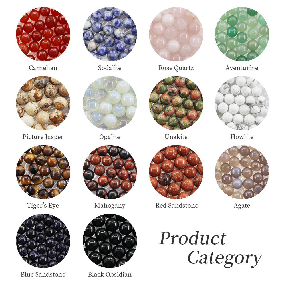 10mm No hole/Undrilled 30pcs Natural Crystal Beads Stone Gemstone Round Loose Energy Healing Beads Wholesale Crystals USA