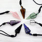 Arrow Shaped Obsidian Quartz Crystal Stone Necklace Wholesale Crystals USA