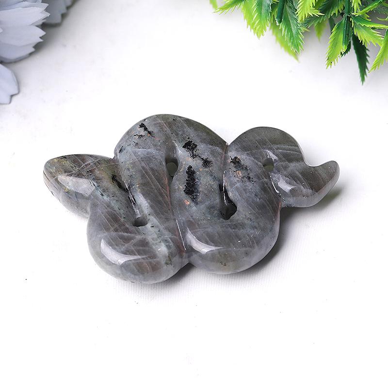 3.5" Labradorite Snake Crystal Carvings Wholesale Crystals USA