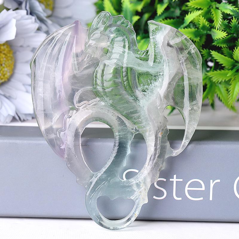 4" High Quality Dragon Crystal Carvings for Decoration Wholesale Crystals USA