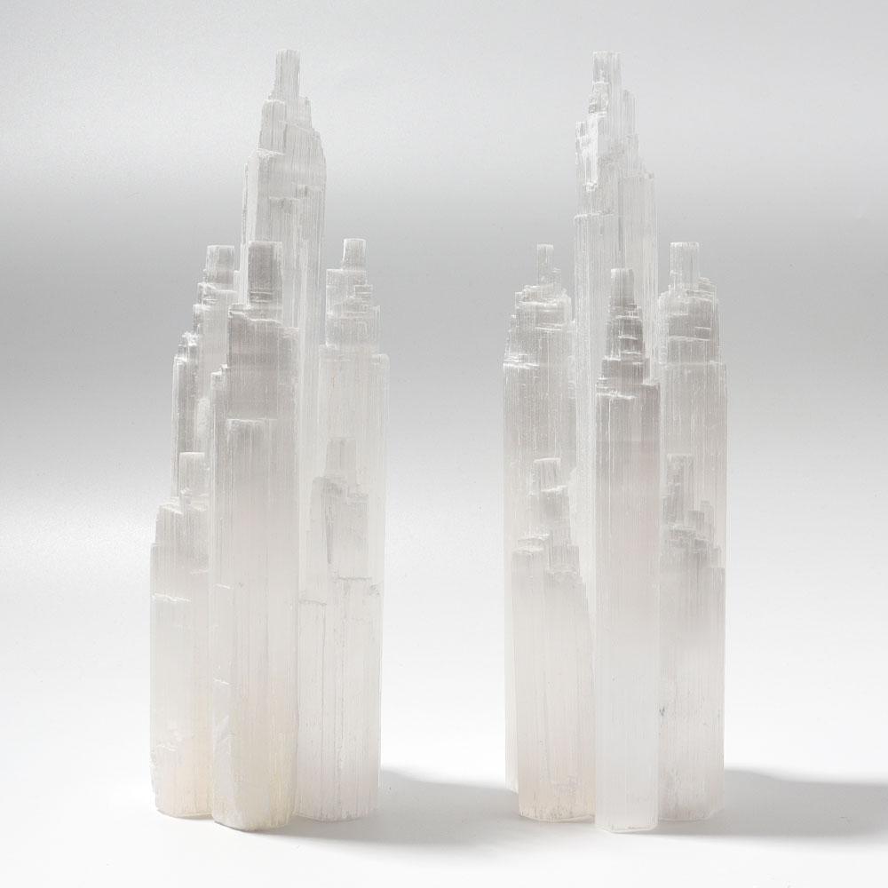 7.5" Selenite Tower Skyscraper  Wholesale Crystals USA