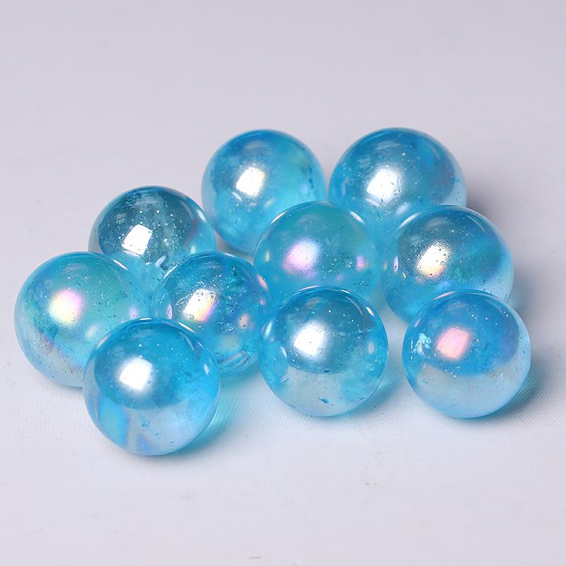 0.25kg Aura Blue Crystal Spheres Wholesale Crystals USA