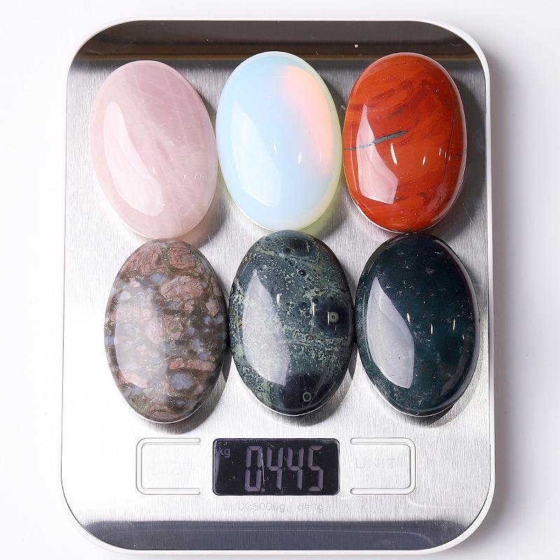 1.5*2.3" Crystal Tumbles  Palm stones Wholesale Crystals USA