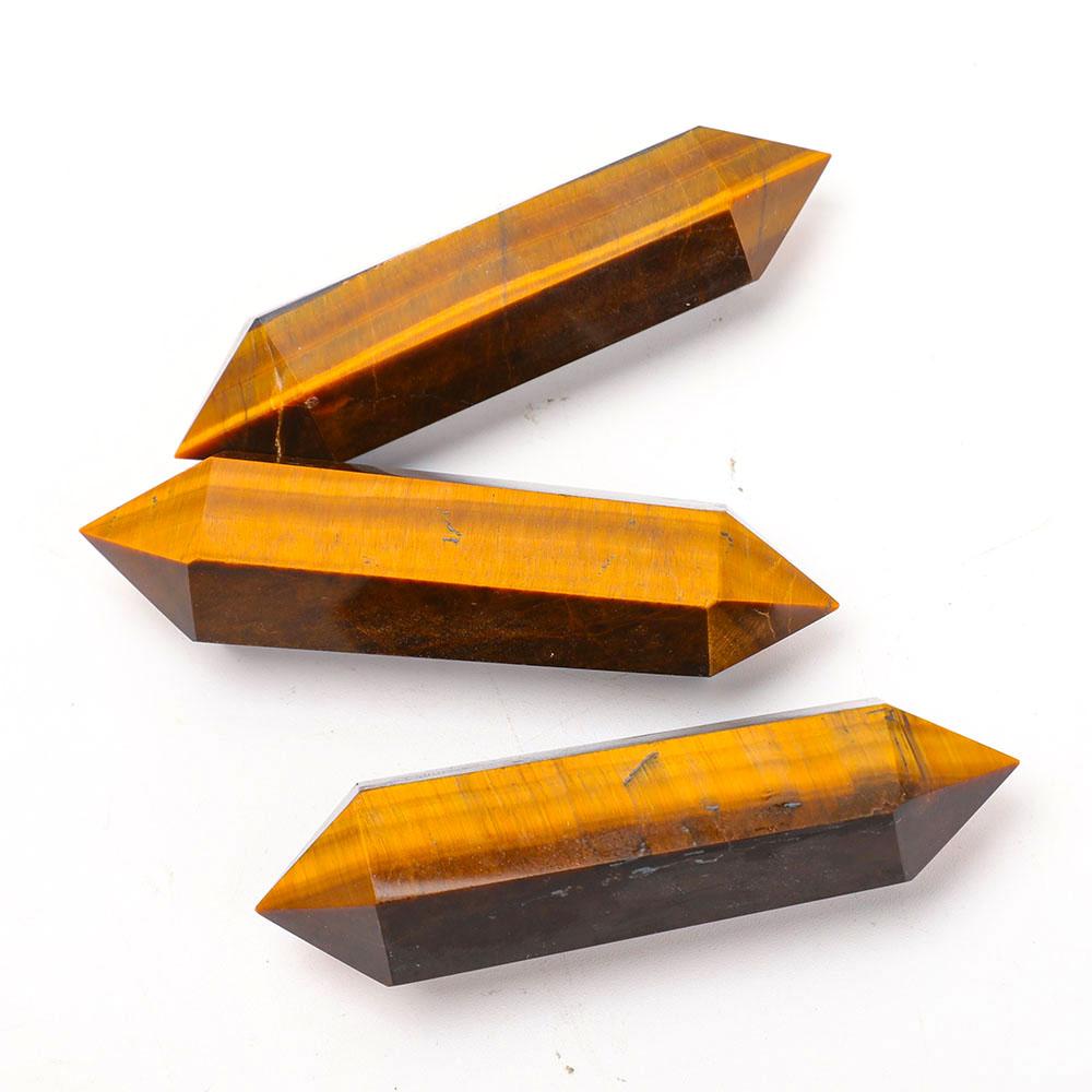 Set of 3 Tiger Eye DT Points Wholesale Crystals USA