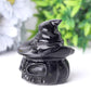 2.2" Black Obsidian Pumpkin Crystal Carvings for Halloween Wholesale Crystals USA