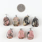 Natural Rhodonite Healing Crystal Polished Stones Irregular Crystal Pendant for Gift Wholesale Crystals USA