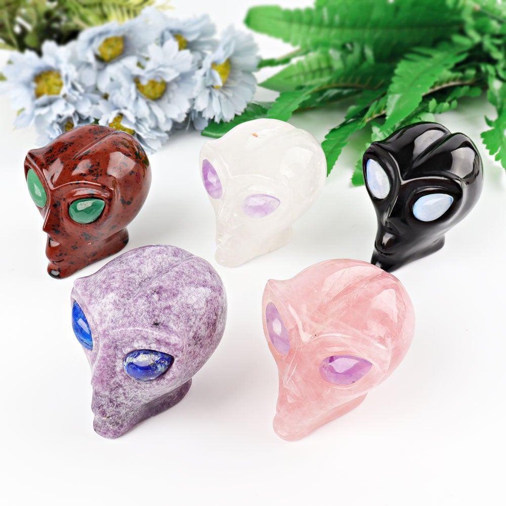 2.5" Alien Skull Crystal Carving Wholesale Crystals USA