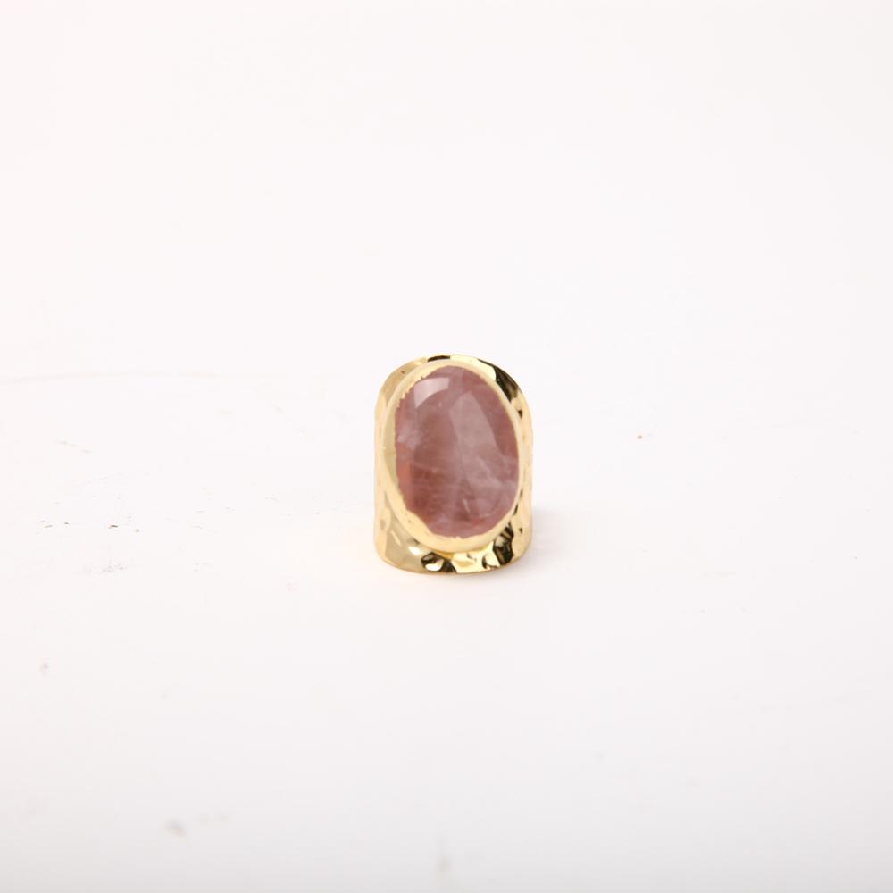 Rose Quartz Handmade Crystal Ring Wholesale Crystals USA