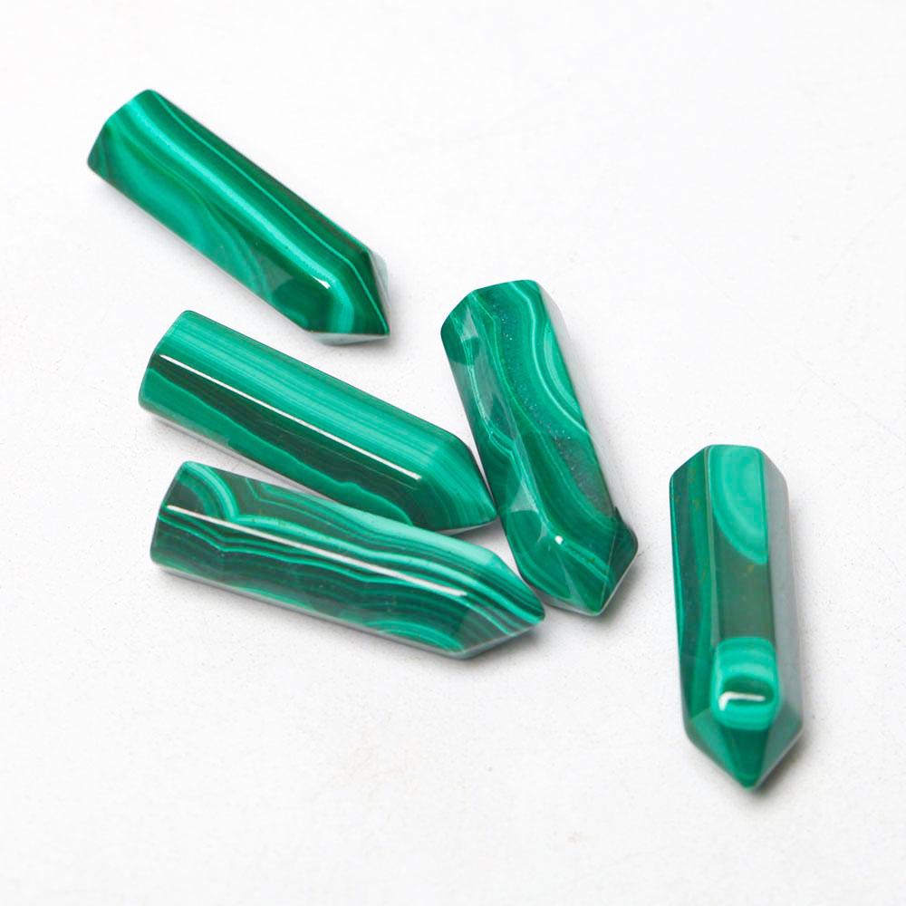 1" Natural Malachite Crystal Tiny Points For DIY Discount Wholesale Crystals USA