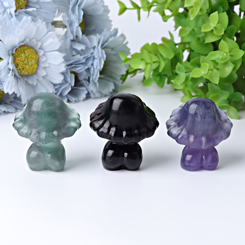 2" Crystal Mushroom Model Carving Wholesale Crystals USA