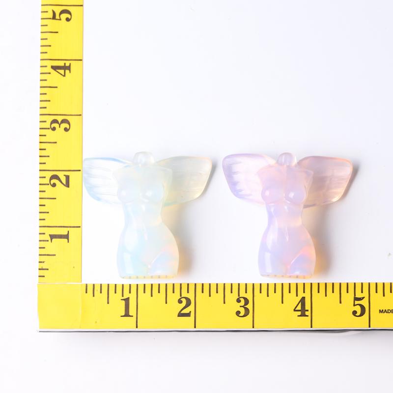2" Crystal Model with Wings Crystal Carvings Wholesale Crystals USA