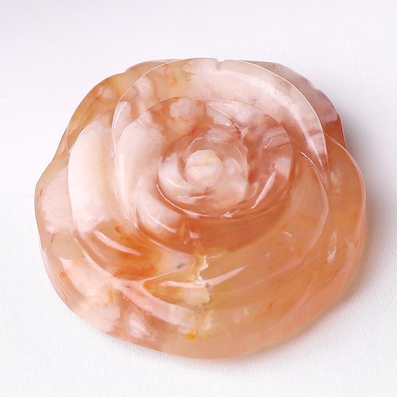 1.2" Rose Flower Crystal Carvings Wholesale Crystals USA