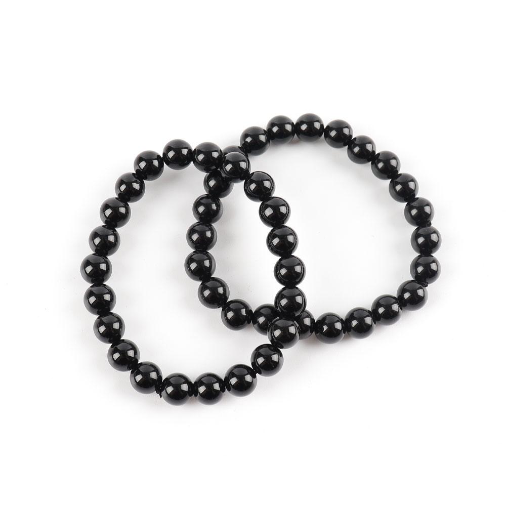 8mm Black Obsidian Bracelet Wholesale Crystals USA