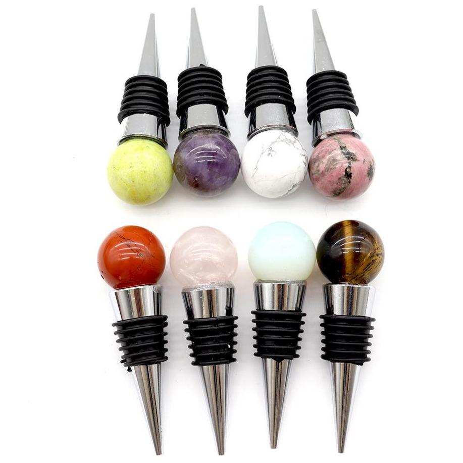 Crystal Carvings Gemstone Wine Stoppers Wholesale Crystals USA
