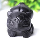 2" Black Obsidian Bulbasaur Crystal Carvings Wholesale Crystals USA