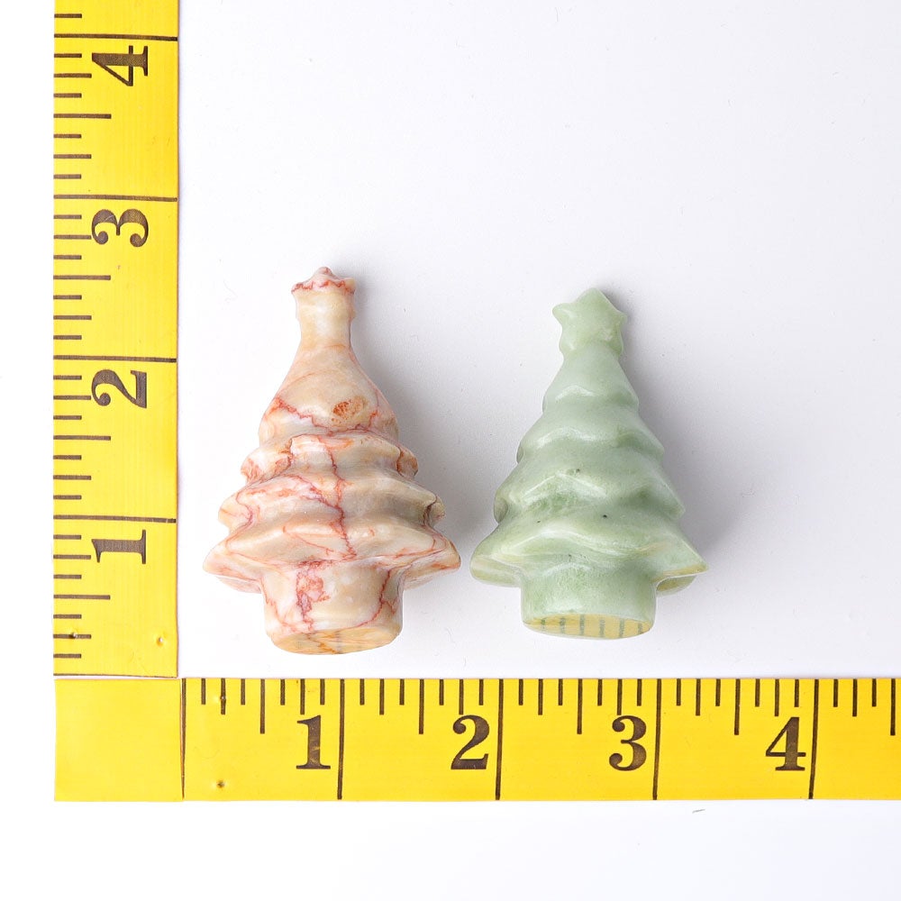 2"-2.5" Christmas Tree Crystal Carvings Wholesale Crystals USA