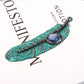 Metal Feather Shape Pendant with Kyanite Wholesale Crystals USA