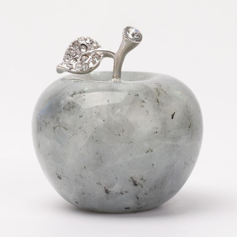 2" Crystal Apple Carvings Wholesale Crystals USA