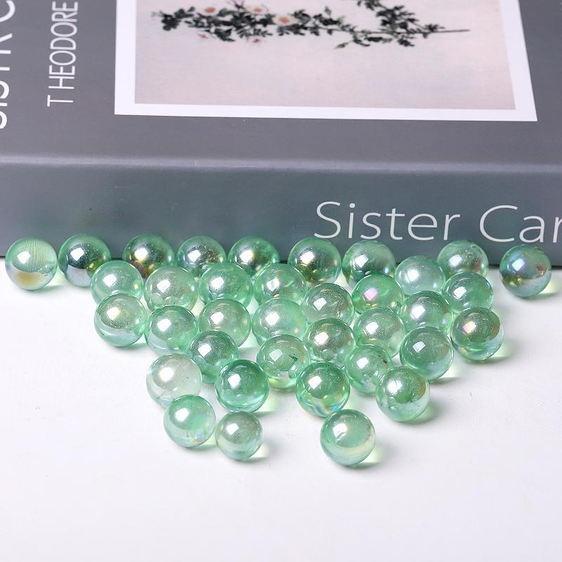 0.5-0.7'' High Quality Green Aura Crystal Spheres Crystal Balls for Healing Wholesale Crystals USA