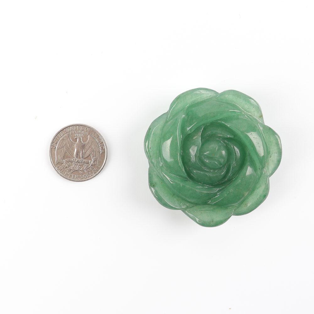 Green Aventurine Flower Free Form Wholesale Crystals USA