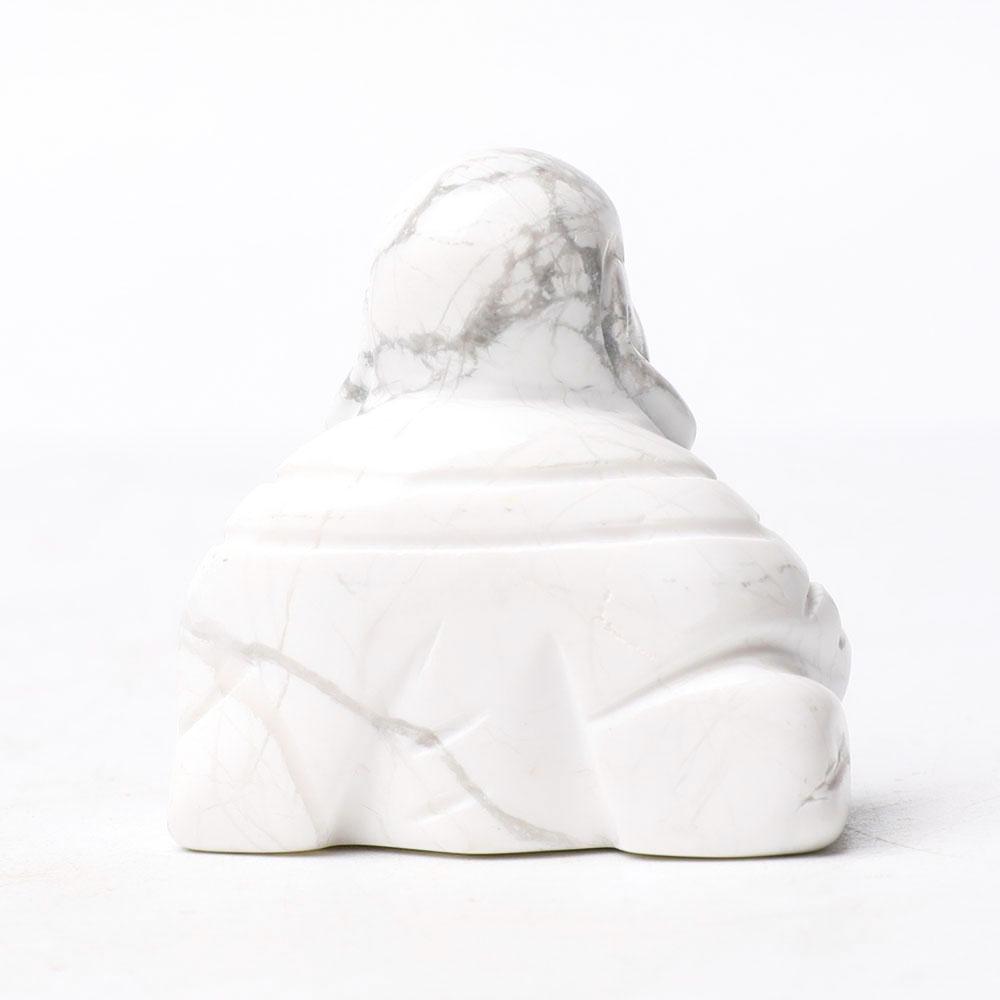 1.5" Howlite Buddha Crystal Carvings Wholesale Crystals USA