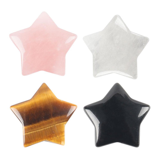 Crystal Carving Polished Star Shape Palm Pocket Stones Wholesale Crystals USA