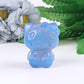 1.9" Blue Opalite Hello Kitty Cat  Crystal Carving Wholesale Crystals USA
