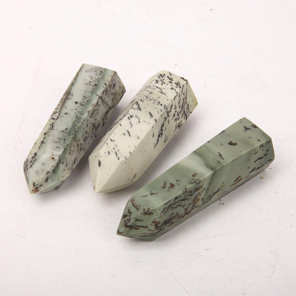 Set of 3 Flower Jade Points Wholesale Crystals USA