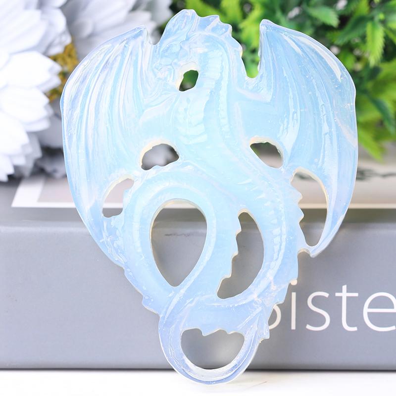 4" High Quality Dragon Crystal Carvings for Decoration Wholesale Crystals USA