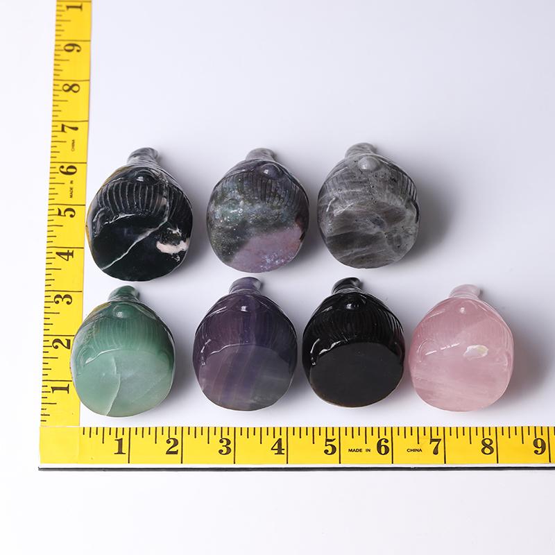3" Seven Dawrfs Crystal Carvings Wholesale Crystals USA