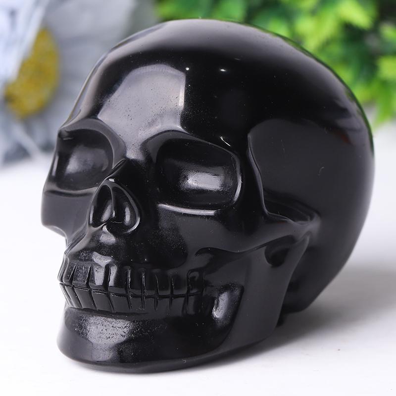 Black Obsidian Skull Crystal Carvings for Halloween Wholesale Crystals USA