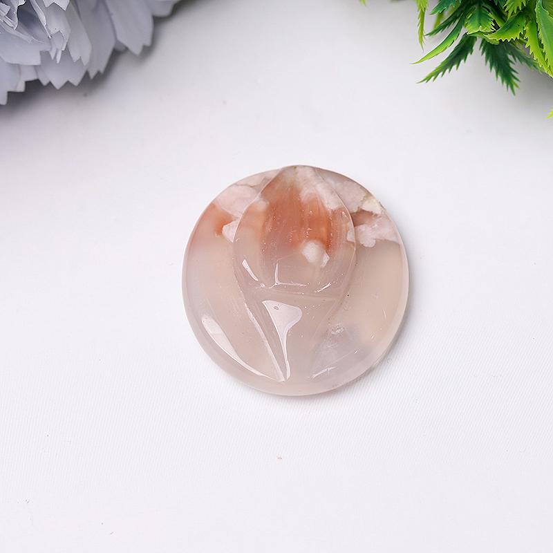 1.5" Flower Agate Crystal Carvings Wholesale Crystals USA