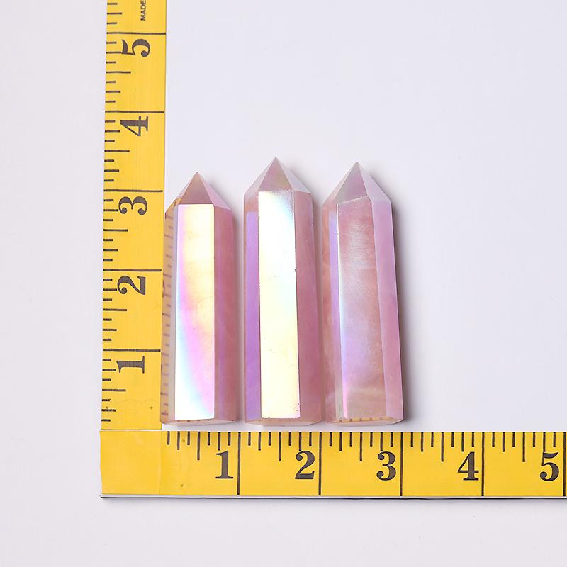 Wholesale Aura Rose Quartz Points for Collection Wholesale Crystals USA