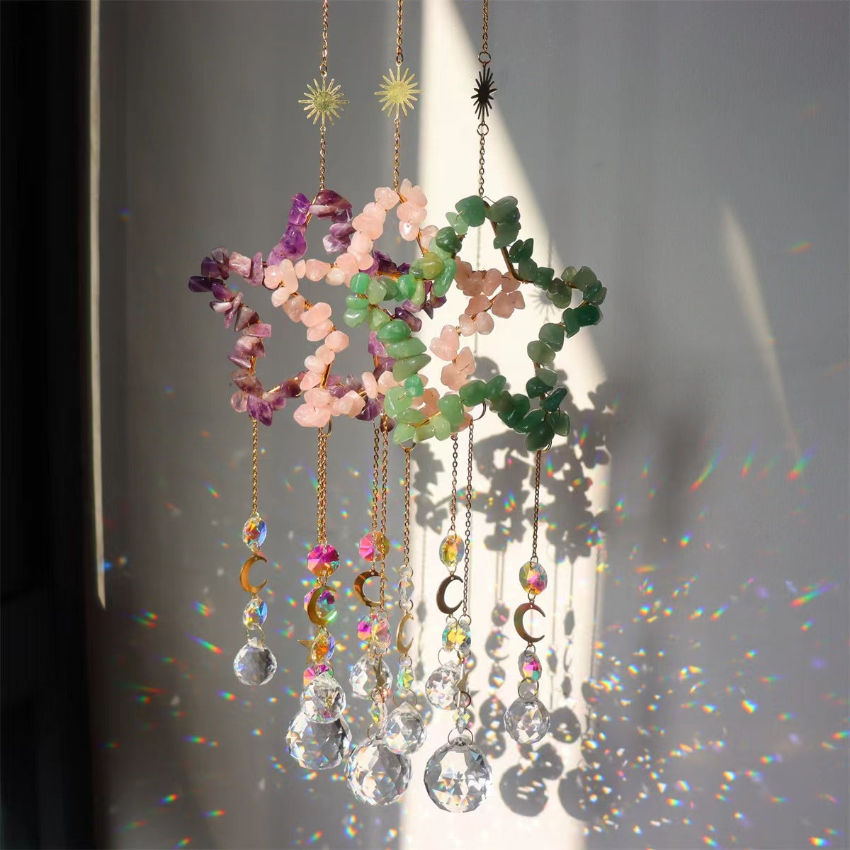 11cm Crystal Suncatcher Hanging Ornament for Home Decor Bulk Wholesale  Crystals USA