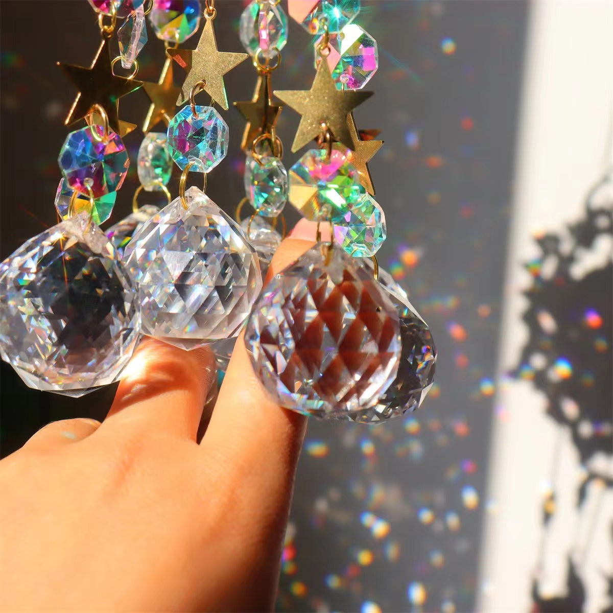 11cm Crystal Suncatcher Hanging Ornament for Home Decor Bulk Wholesale  Crystals USA