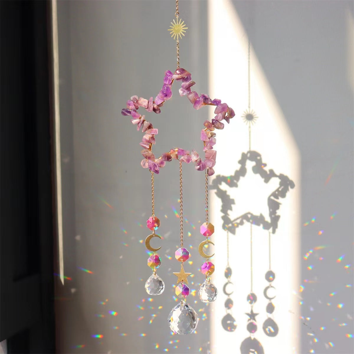 11cm Crystal Suncatcher Hanging Ornament for Home Decor Bulk Wholesale  Crystals USA