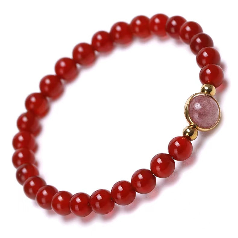 6mm Carnelian New Design Crystal Bracelet Bulk Wholesale  Crystals USA
