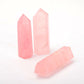 Set of 3 Rose Quartz Points Wholesale Crystals USA