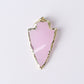Raw Rose Quartz Black Obsidian Clear Quartz Pendant Wholesale Crystals USA