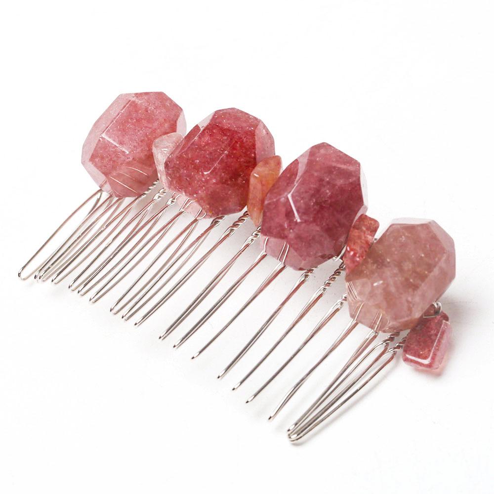 Strawberry Quartz Crystal Crown Comb Wholesale Crystals USA