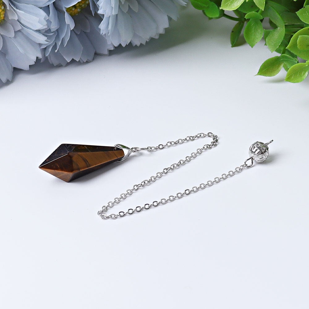 9" One Terminated Point Crystal Pendulum Wholesale Crystals USA